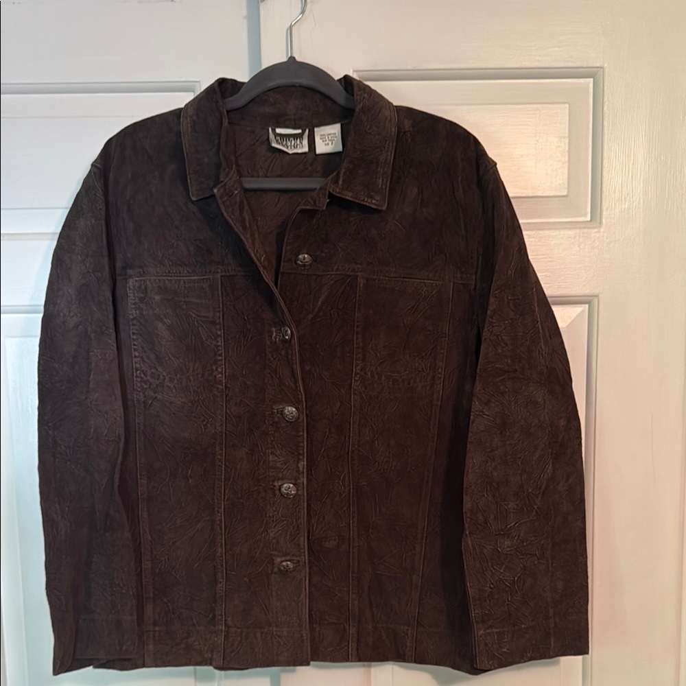 Chico's Dark Brown Leather Jacket
